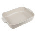 Plat four rectangle Peugeot Appolia en céramique écru 33x25,7x7,5cm