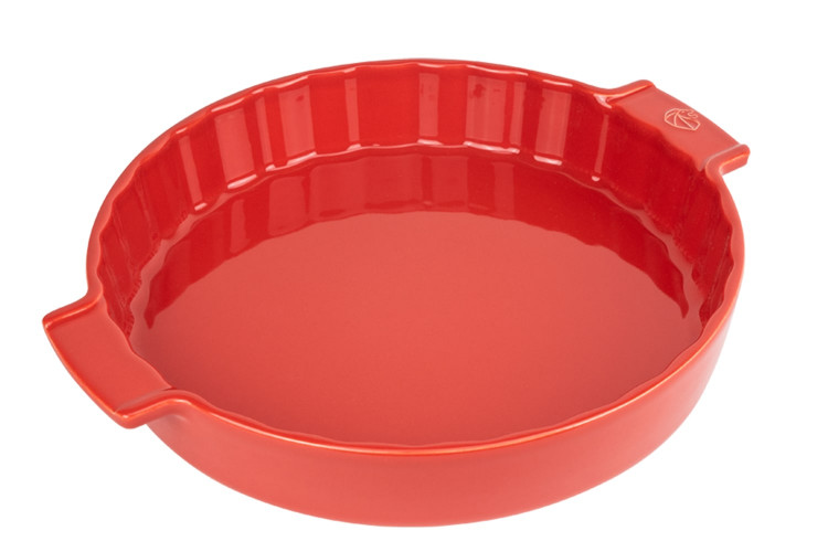 Tourti&egrave;re Peugeot Appolia en c&eacute;ramique rouge &Oslash;28cm
