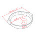 Tourtière Peugeot Appolia en céramique rouge Ø28cm