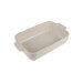 Plat four individuel rectangle Peugeot Appolia en céramique écru 18x12x4,5cm
