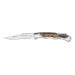 Couteau pliant Laguiole Bougna Baroque 12cm bois burl + tire bouchon