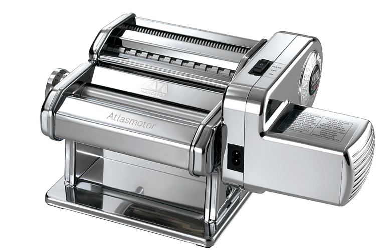 Machine &agrave; p&acirc;tes Marcato Atlasmotor 220V acier chrom&eacute;