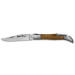 Couteau pliant Laguiole Bougna 12cm bois de teck + tire bouchon