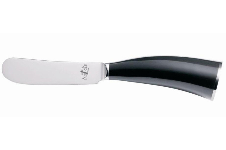 Couteau &agrave; beurre Forge de Laguiole Lou Bure manche corne fonc&eacute;e