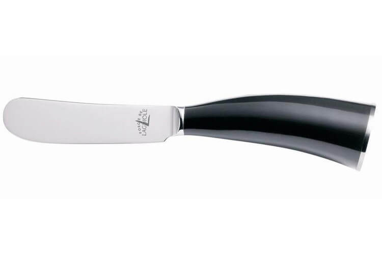 Couteau à beurre Forge de Laguiole Lou Bure manche corne foncée