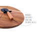 Set spécial pizza Point Virgule avec roulette à pizza et planche à servir en acacia