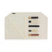 Mallette traditionnelle Wusaki en toile de coton beige pour 5 couteaux
