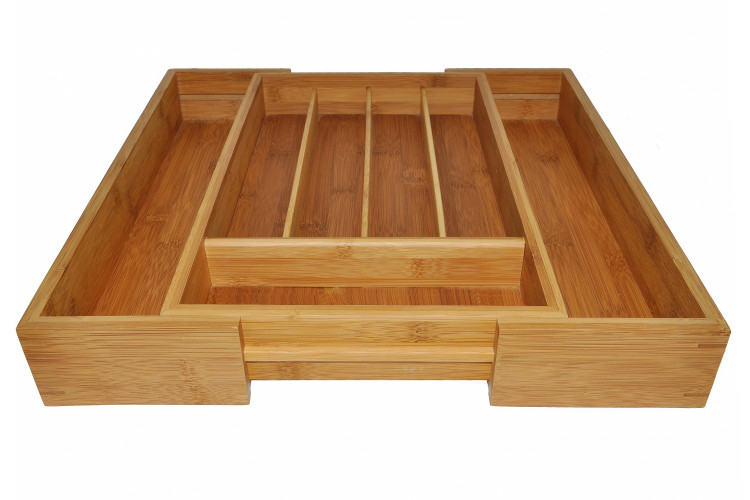 Range-couverts ajustable Point Virgule en bambou