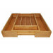 Range-couverts ajustable Point Virgule en bambou