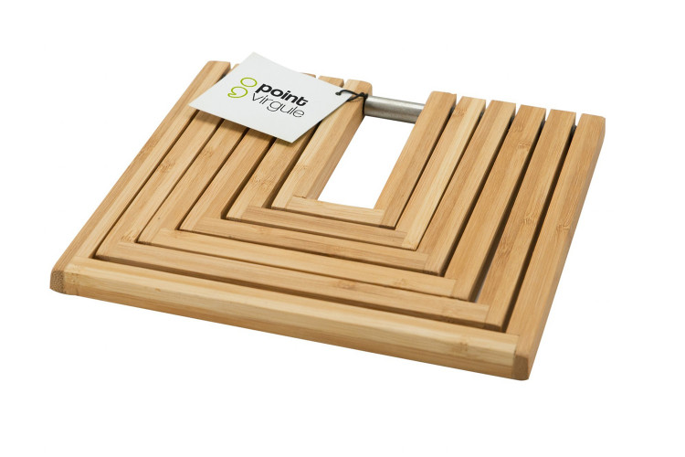 Dessous de plat extensible Point Virgule en bambou - Jusqu'&agrave; 19 x 35 cm