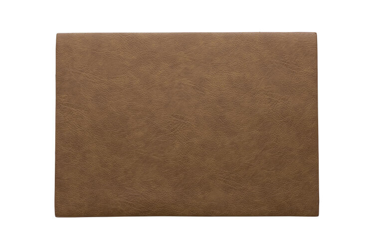 Set de table Asa Selection caramel en cuir végétal 46x33cm