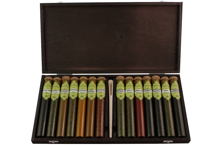Coffret d'&eacute;pices Le Monde en Tube Excellence 14 tubes + cuill&egrave;re-mesure