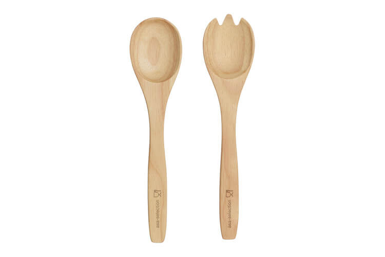 Couverts à salade Asa Selection en bois clair 30cm