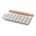 Moule à raviolis Marcato Classic 24 empreintes carrées + mini rouleau en bois