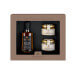 Coffret cadeau truffes Plantin  : huile d'olives à la truffe noire + 2 verrines aromatisées