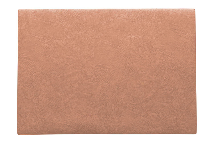 Set de table Asa Selection corail en cuir v&eacute;g&eacute;tal 46x33cm 