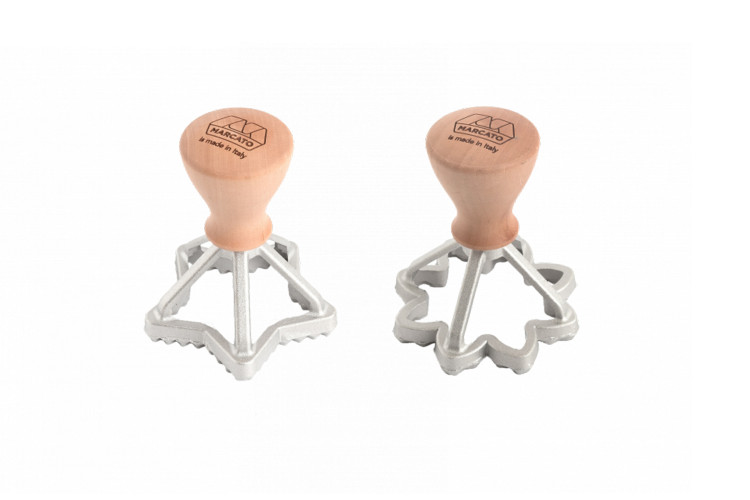 Set de 2 emporte pi&egrave;ces &agrave; biscottini Marcato motifs &eacute;toiles et fleurs