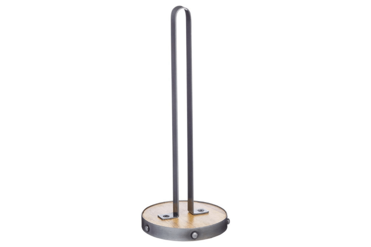 Support pour essuie-tout Kitchen Craft design industriel en métal et bois