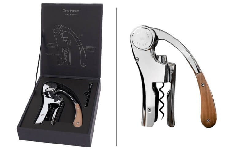 Tire bouchon L'Atelier du vin Oeno Motion Wood & Chrome