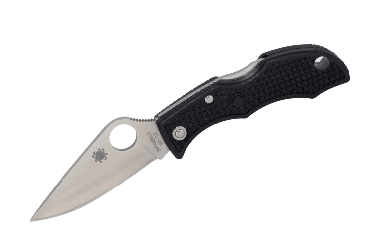 Couteau pliant Spyderco Manix 2en fibre de verre noir 8,6cm
