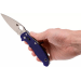 Couteau pliant Spyderco Manix 2 C101GPDBL2 manche G10 bleu 11,8cm