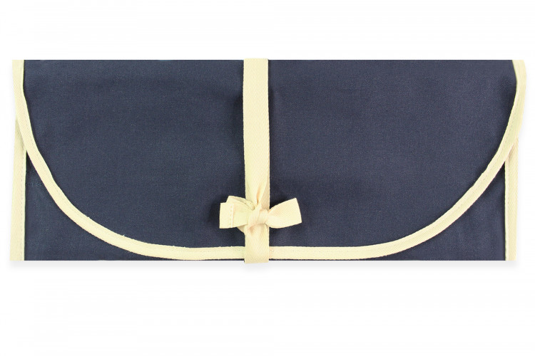 Mallette traditionnelle Wusaki en toile bleue pour 6 couteaux