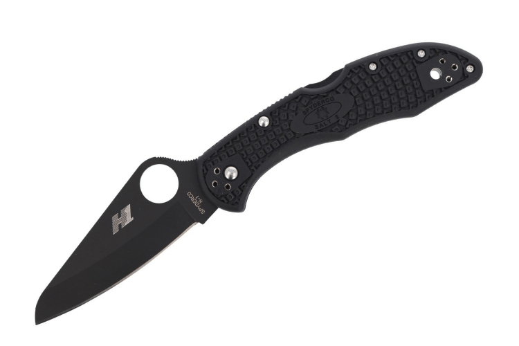Couteau pliant Spyderco Salt 2 C88PBBK2 manche nylon/fibre de verre noir 10,8cm