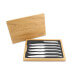 Coffret de 6 couteaux de table Laguiole en Aubrac tout inox manches mats
