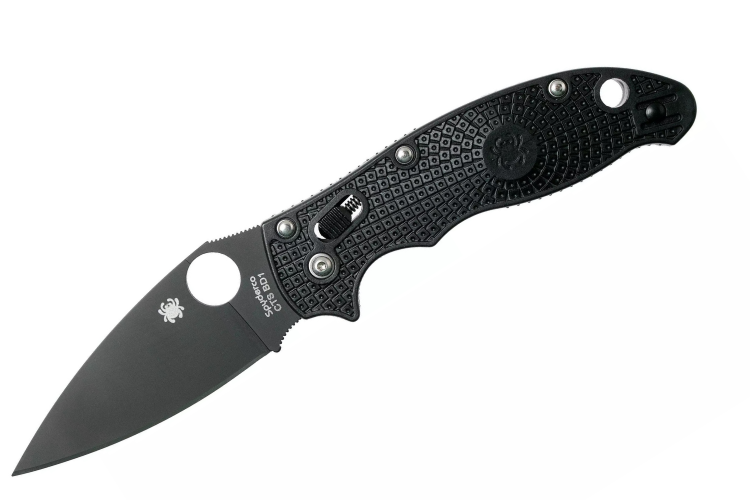 Couteau pliant Spyderco Manix 2 C101PBBK2 manche en nylon/fibre de verre noir 11,8cm