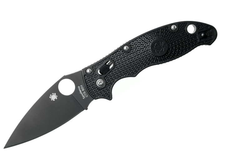 Couteau pliant Spyderco Manix 2 C101PBBK2 manche en nylon/fibre de verre noir 11,8cm