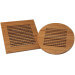 Set de 2 dessous de plat Totally Bamboo 1 rond + 1 carré