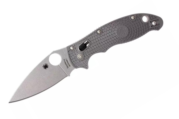 Couteau pliant Spyderco Manix 2 Maxamet C101PGY2 en copolym&egrave;re/fibre de verre gris 11,8cm