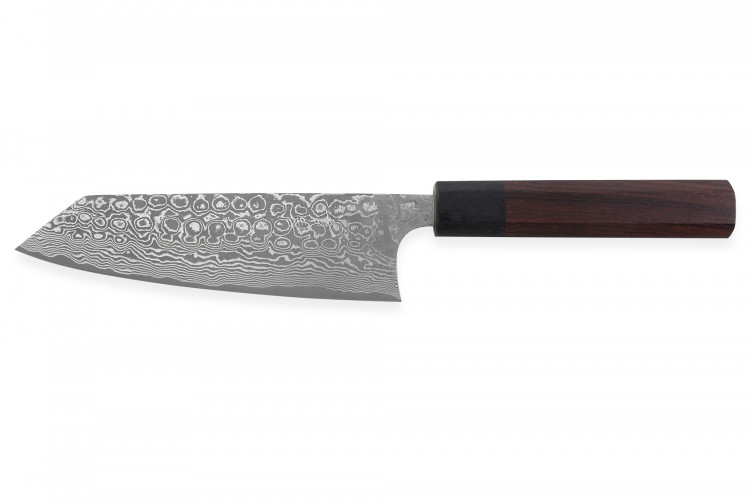 Couteau bunka japonais artisanal Masakage Kumo 16,5cm damas 63 couches