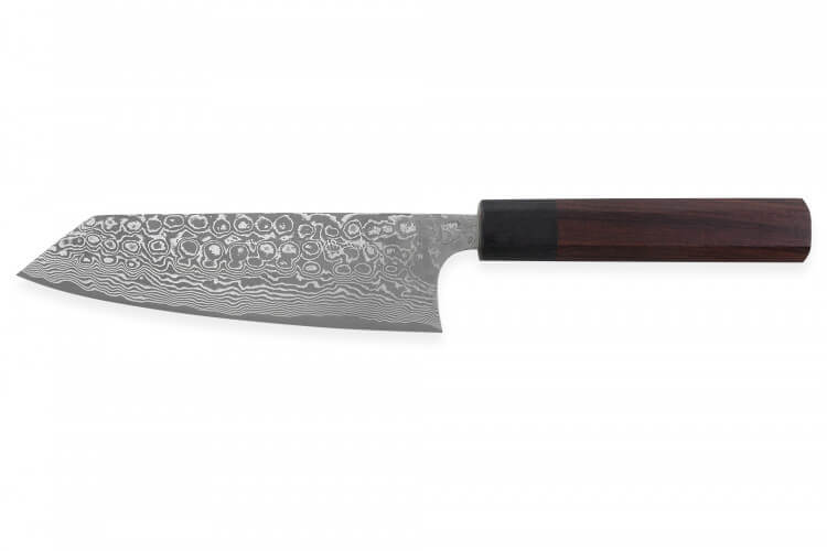 Couteau bunka japonais artisanal Masakage Kumo 16,5cm damas 63 couches