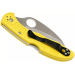 Couteau pliant Spyderco Tasman Salt 2 C106PYL2 manche nylon/fibre de verre jaune 10,8cm
