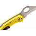 Couteau pliant Spyderco Tasman Salt 2 C106SYL2 dentelé manche nylon/fibre de verre jaune 10,8cm