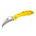 Couteau pliant Spyderco Tasman Salt 2 C106SYL2 dentelé manche nylon/fibre de verre jaune 10,8cm