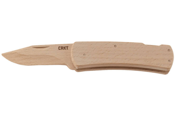 Couteau pliant CRKT NATHAN EN KIT 1032 manche hêtre 11,7cm - A monter