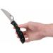 Couteau pliant Spyderco Endura 4 C10FSWCBK Wharncliffe denté en nylon/fibre de verre noir 12,6cm