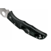 Couteau pliant Spyderco Endura 4 C10FSWCBK Wharncliffe denté en nylon/fibre de verre noir 12,6cm