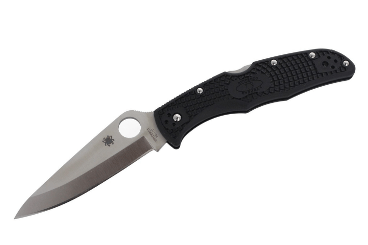 Couteau pliant Spyderco Endura 4 C10PBK en nylon/fibre de verre noir 12,6cm