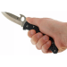 Couteau pliant Spyderco Endura 4 C10PGYW système Emerson en nylon/fibre de verre 12,6cm