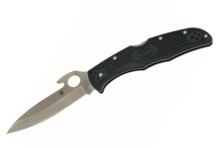 Couteau pliant Spyderco Endura 4 C10PGYW syst&egrave;me Emerson en nylon/fibre de verre 12,6cm