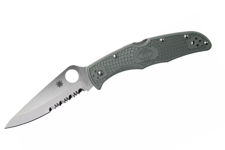 Couteau pliant Spyderco Endura 4 C10PSFG vert nylon/fibre de verre 12,6cm