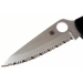 Couteau pliant Spyderco Endura 4 C10SBK double dentelure manche en nylon/fibre de verre noir 12,6cm