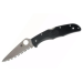 Couteau pliant Spyderco Endura 4 C10SBK double dentelure manche en nylon/fibre de verre noir 12,6cm