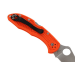 Couteau pliant Spyderco Delica 4 C11FPOR manche en nylon/fibre de verre orange 10,8cm