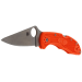 Couteau pliant Spyderco Delica 4 C11FPOR manche en nylon/fibre de verre orange 10,8cm