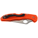 Couteau pliant Spyderco Delica 4 C11FPOR manche en nylon/fibre de verre orange 10,8cm