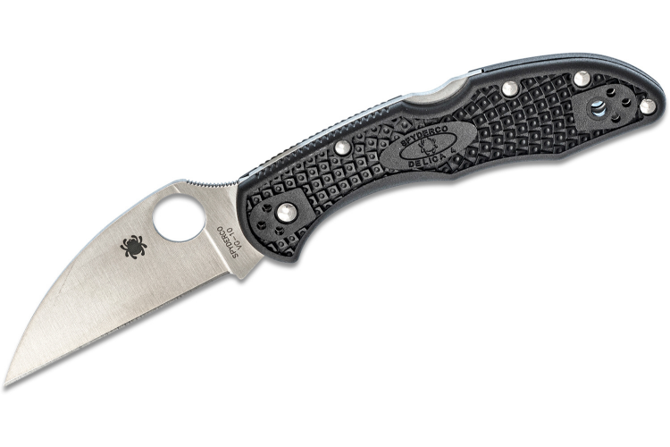Couteau pliant Spyderco Delica 4 C11FPWCBK Wharncliffe manche nylon/fibre de verre noir 10,8cm